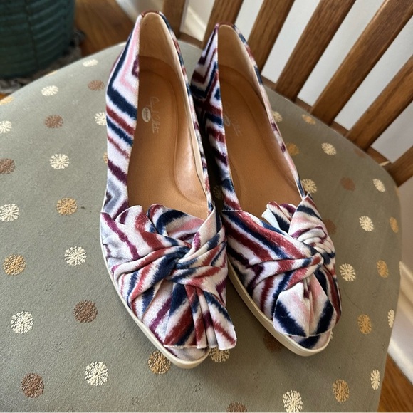 Dr. Scholl's | Viv Original Collection Henna Multi Printed Velvet Size 8 Women's - Picture 2 of 7